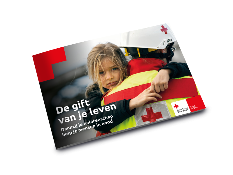 Vooraanzicht van de gratis testamentgids 'De gift van je leven'